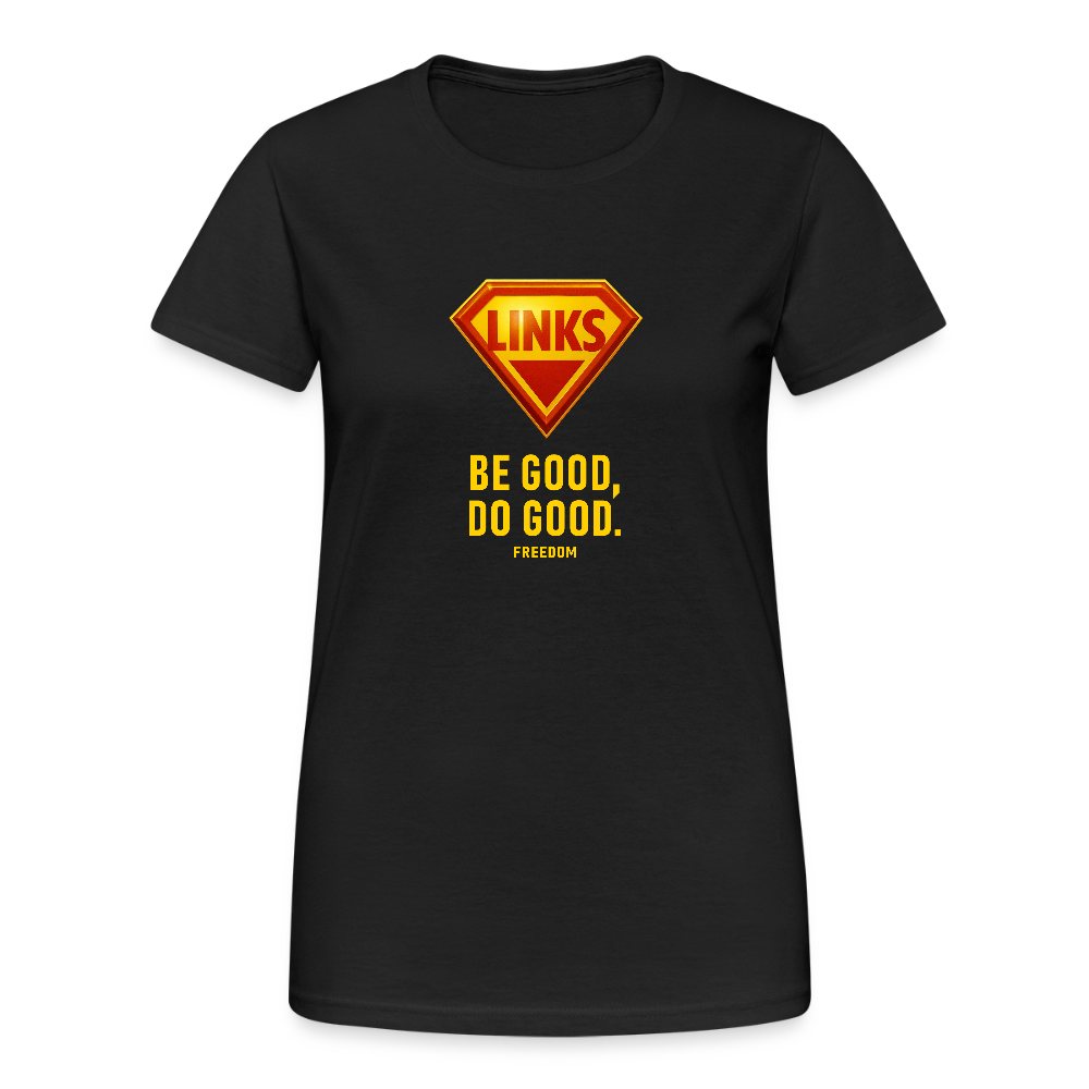 Women’s Gildan Heavy T-Shirt Peace Not War - Schwarz