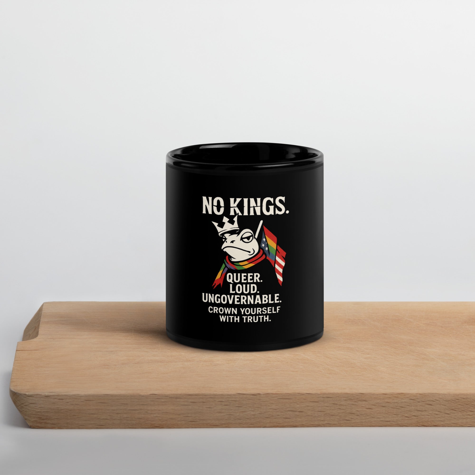 NO KINGS Pride Tasse – Queer Statement Keramiktasse 11 oz & 15 oz