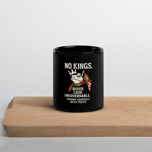 NO KINGS Pride Tasse – Queer Statement Keramiktasse 11 oz & 15 oz