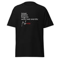 Schwarzes T‑Shirt mit FCK NZS Statement‑Print
