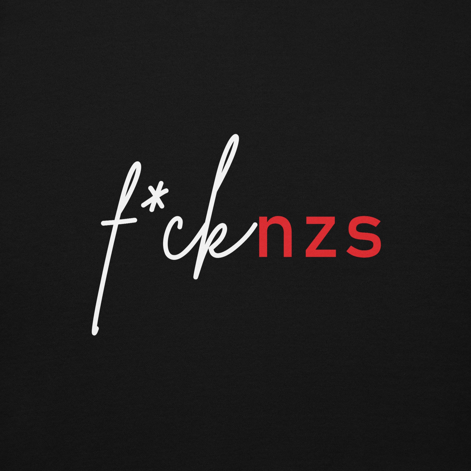 Nahaufnahme des Unisex FCK NZS Hoodies

