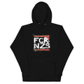 Unisex Hoodie FCK NZS Weihnachtsedition schwarz mit Frontprint 
