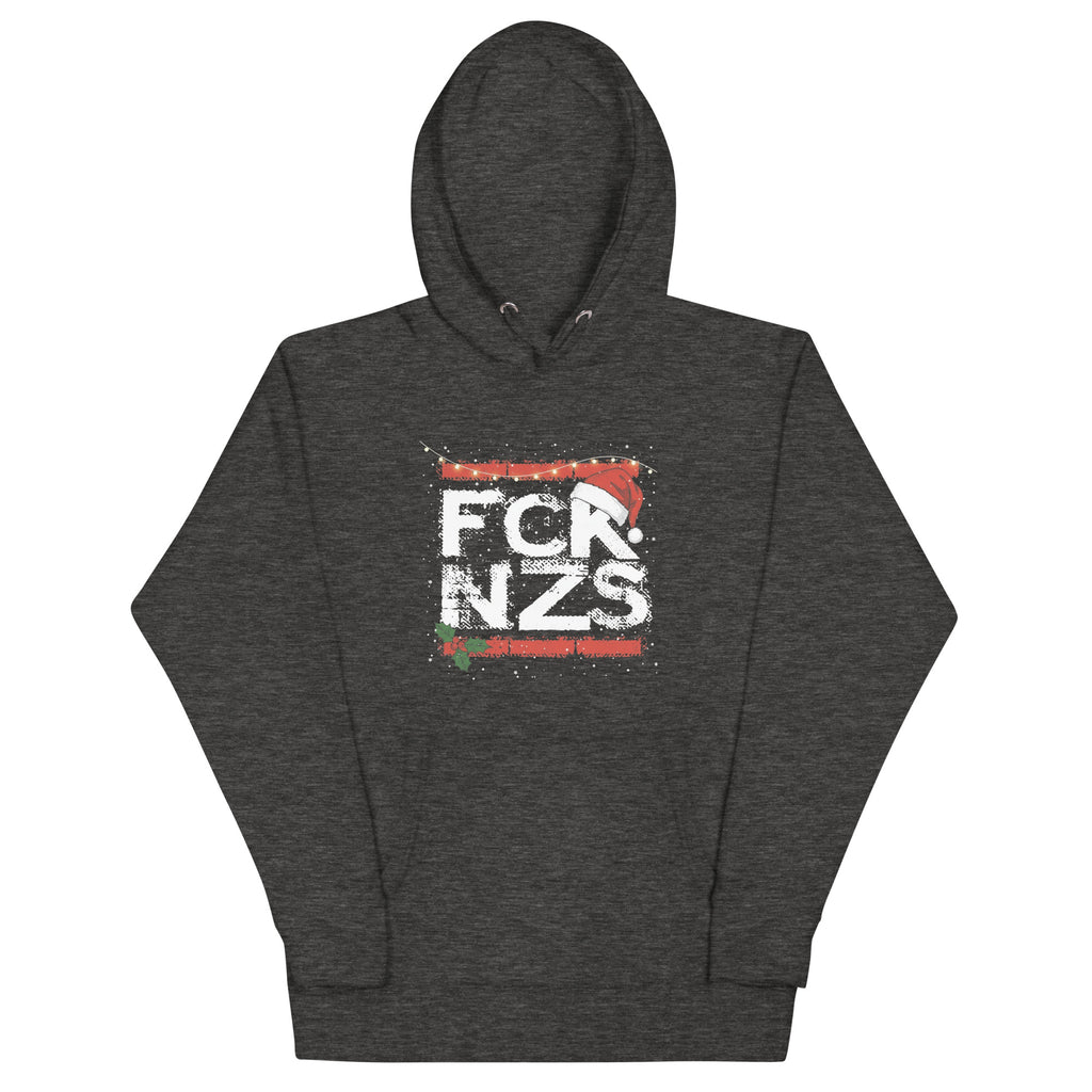 Unisex FCK NZS Hoodie Weihnachtsedition grau

