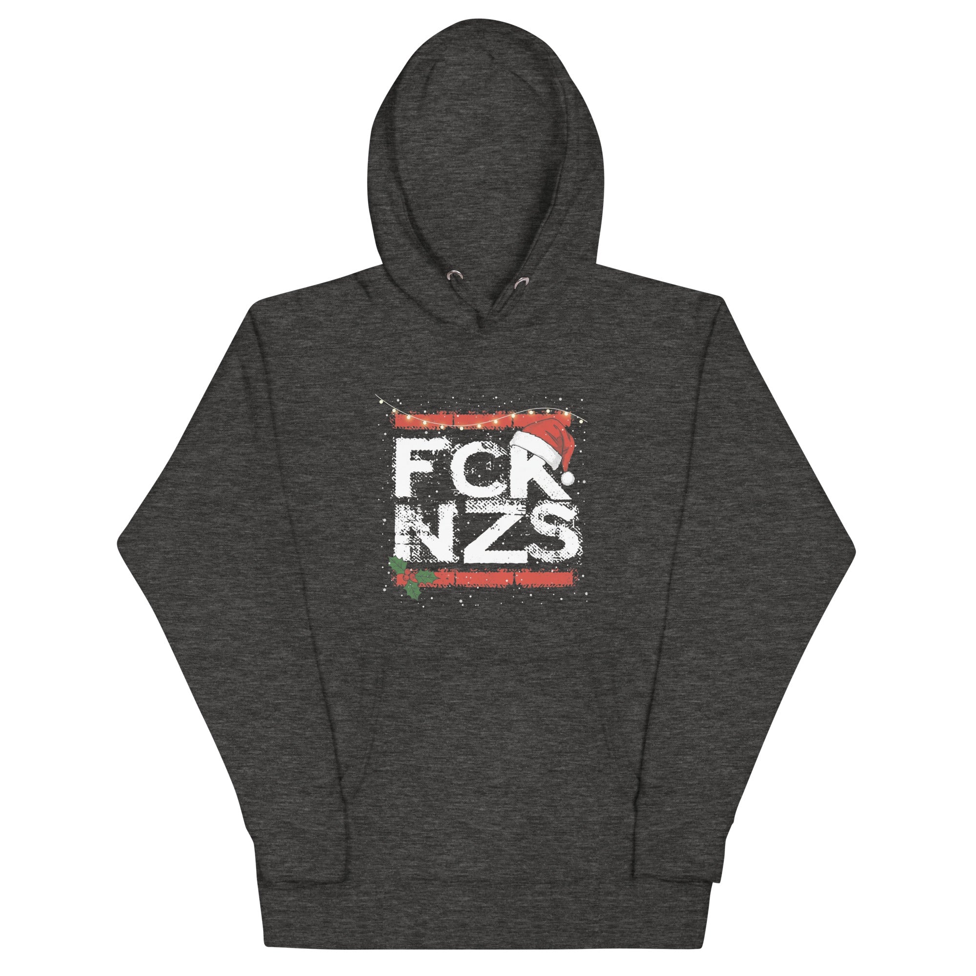 Unisex FCK NZS Hoodie Weihnachtsedition grau

