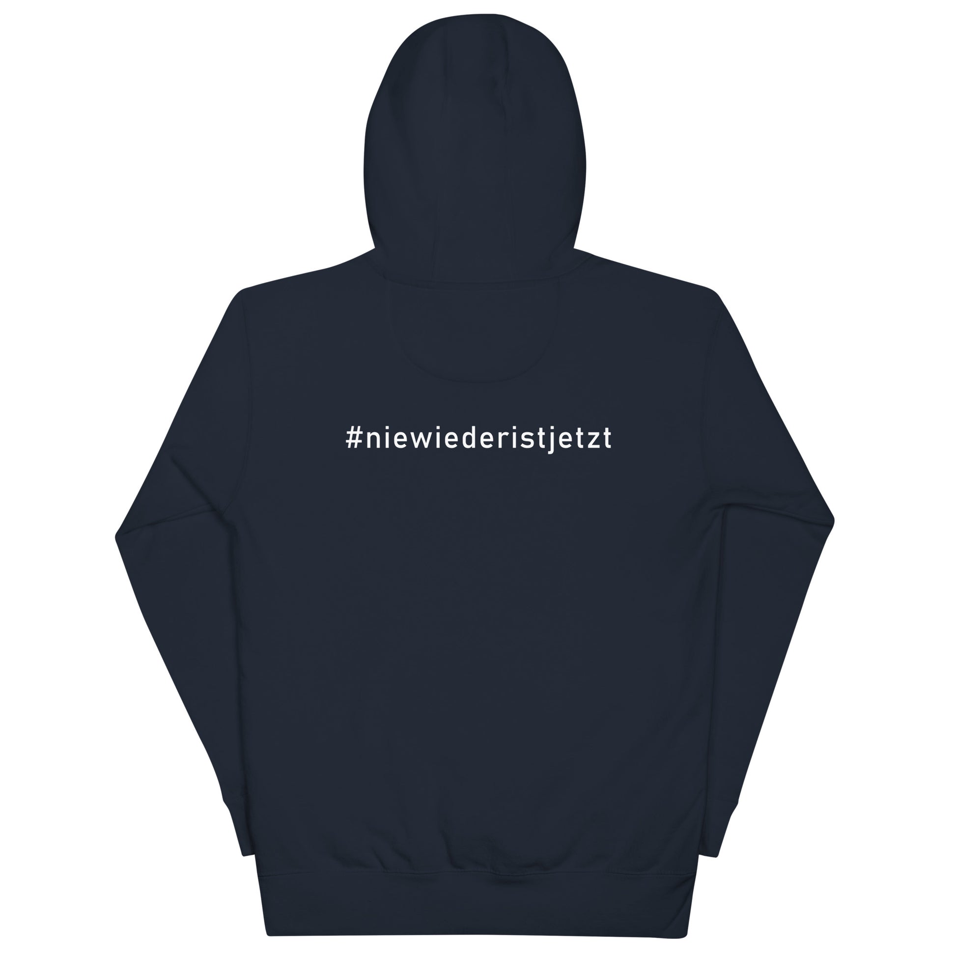 Hoodie Unisex gegen das Vergessen – „Nie wieder ist jetzt“