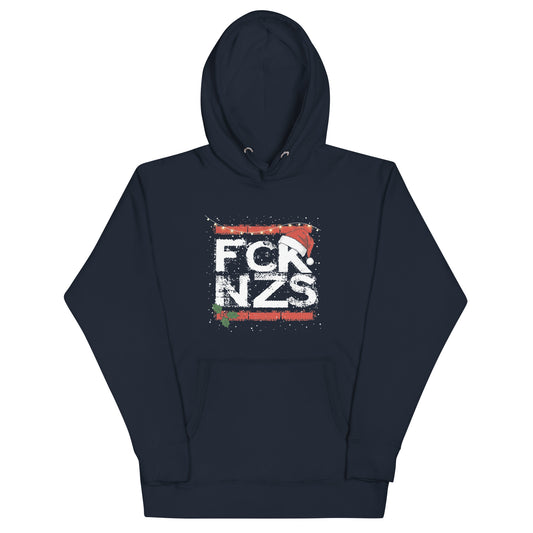 Unisex FCK NZS Hoodie Weihnachtsedition navy

