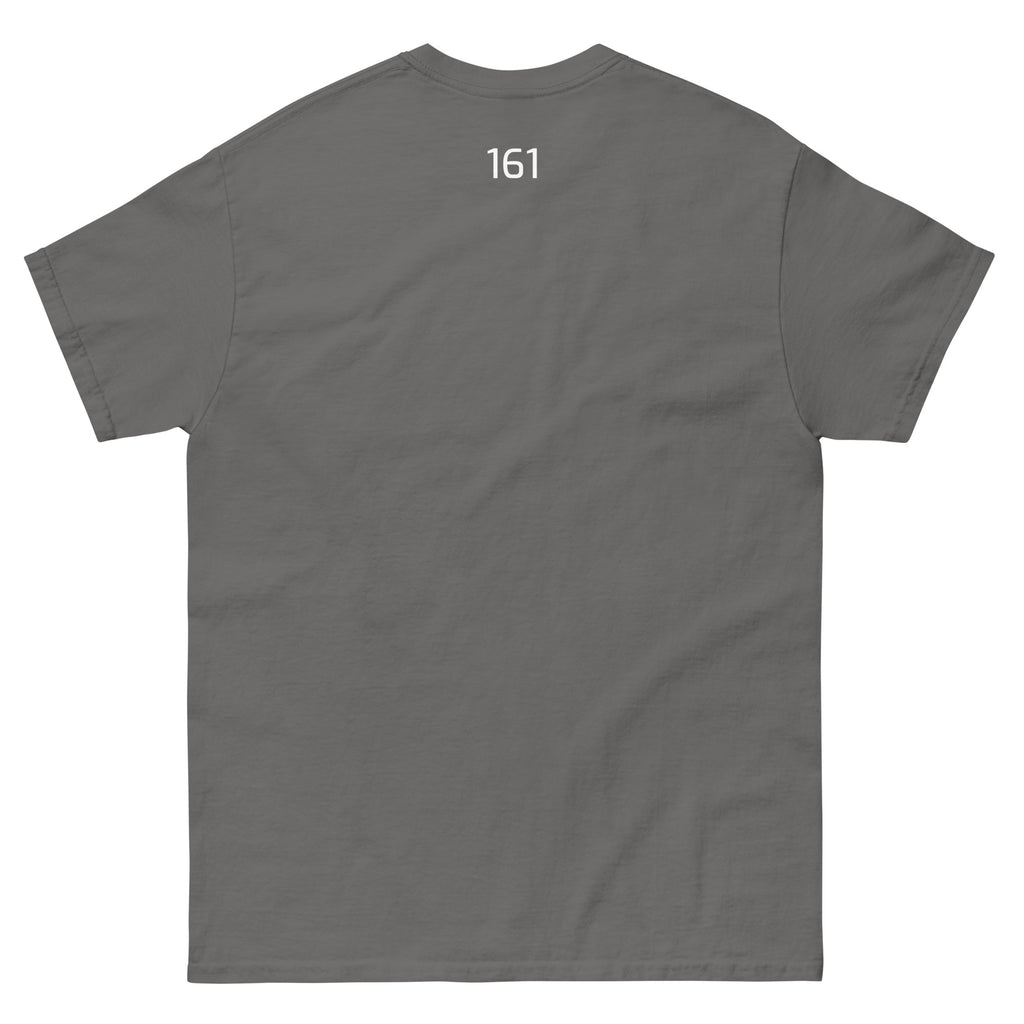 Helles Heather: Unisex T‑Shirt Freiheit 161 in Dunkles Heather – Statement Shirt mit Frontprint Freiheit

