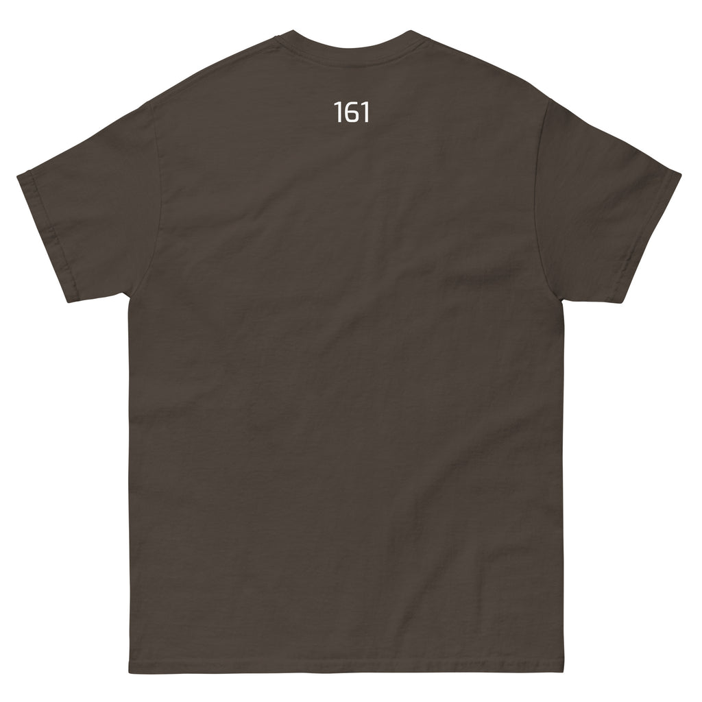 Dunkle Schokolade: Unisex T‑Shirt Freiheit 161 in Dunkle Schokolade – Statement Shirt mit Frontprint Freiheit

