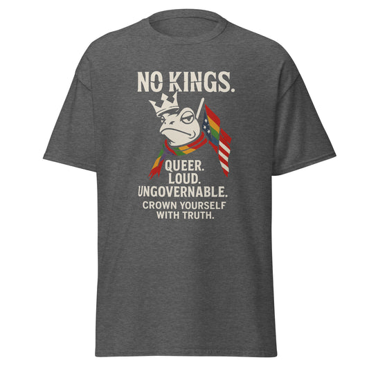 Alt 5: NO KINGS T‑Shirt Größenübersicht S bis 5XL