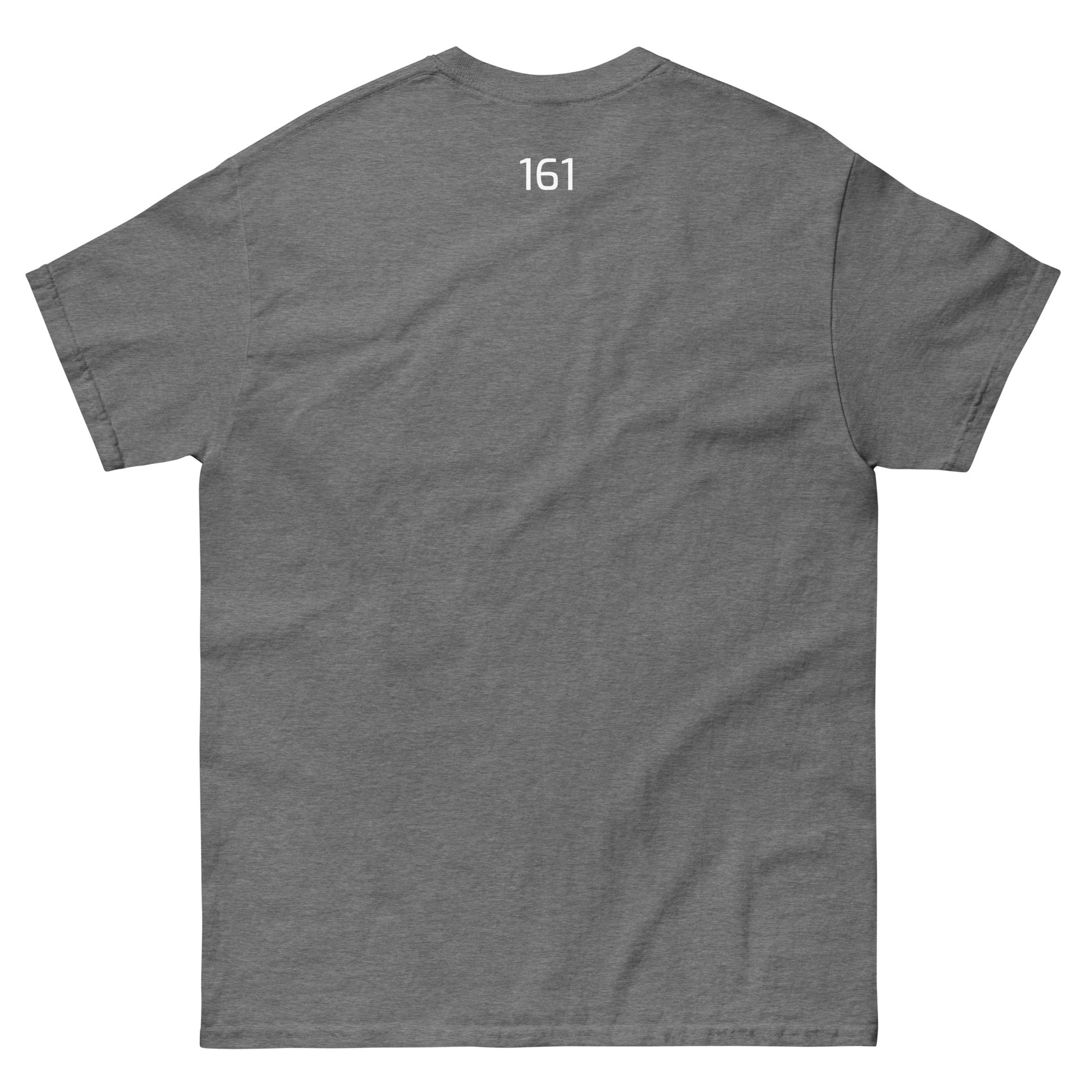 Graphite Heather: Unisex T‑Shirt Freiheit 161 in Graphite Heather – Statement Shirt mit Frontprint Freiheit

