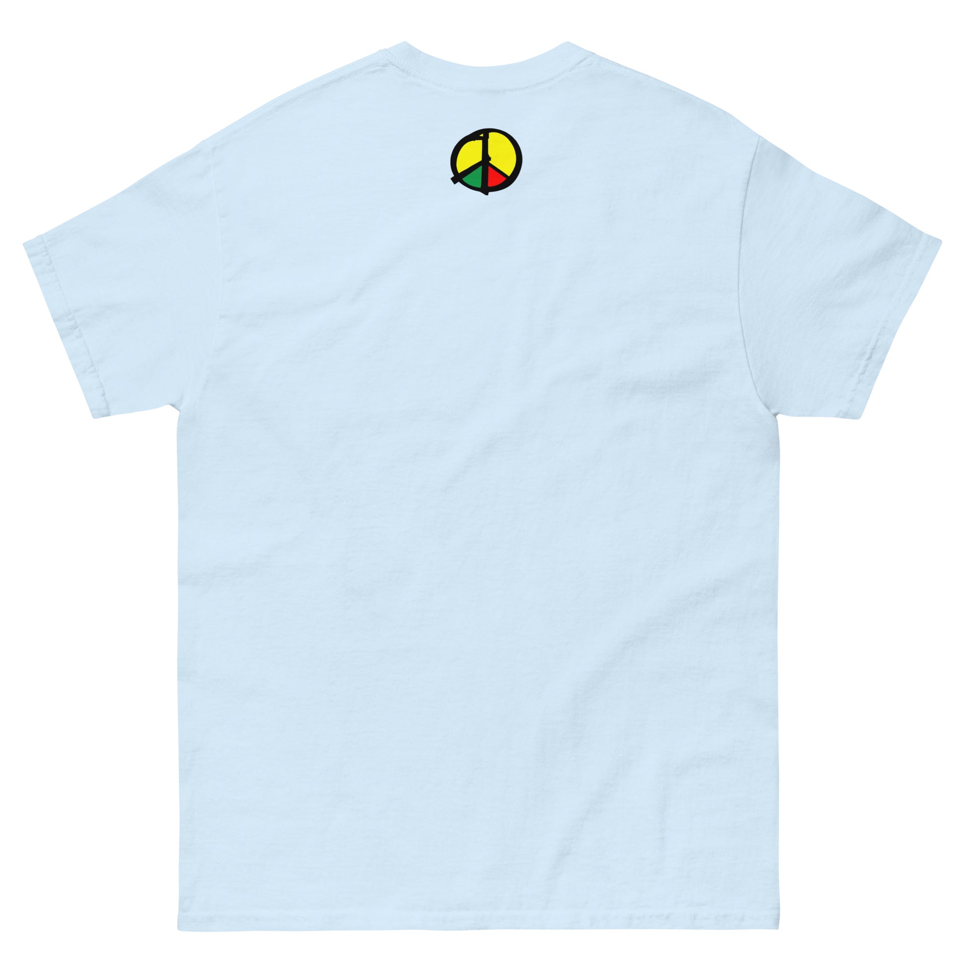 Peace Symbol Shirt – Make Peace Loud | Politisches Unisex T‑Shirt Rückenprint