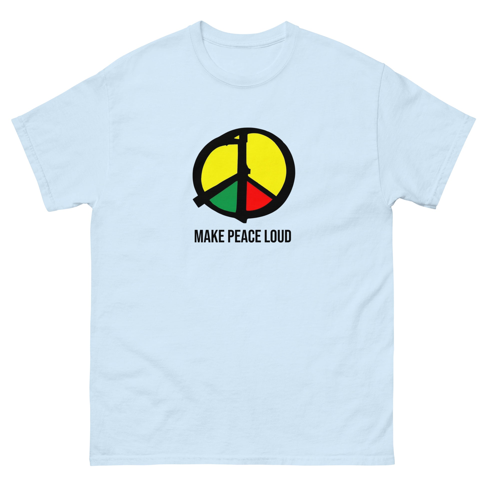 Aktivismus T‑Shirt „Make Peace Loud“ – Peace Design für alle
