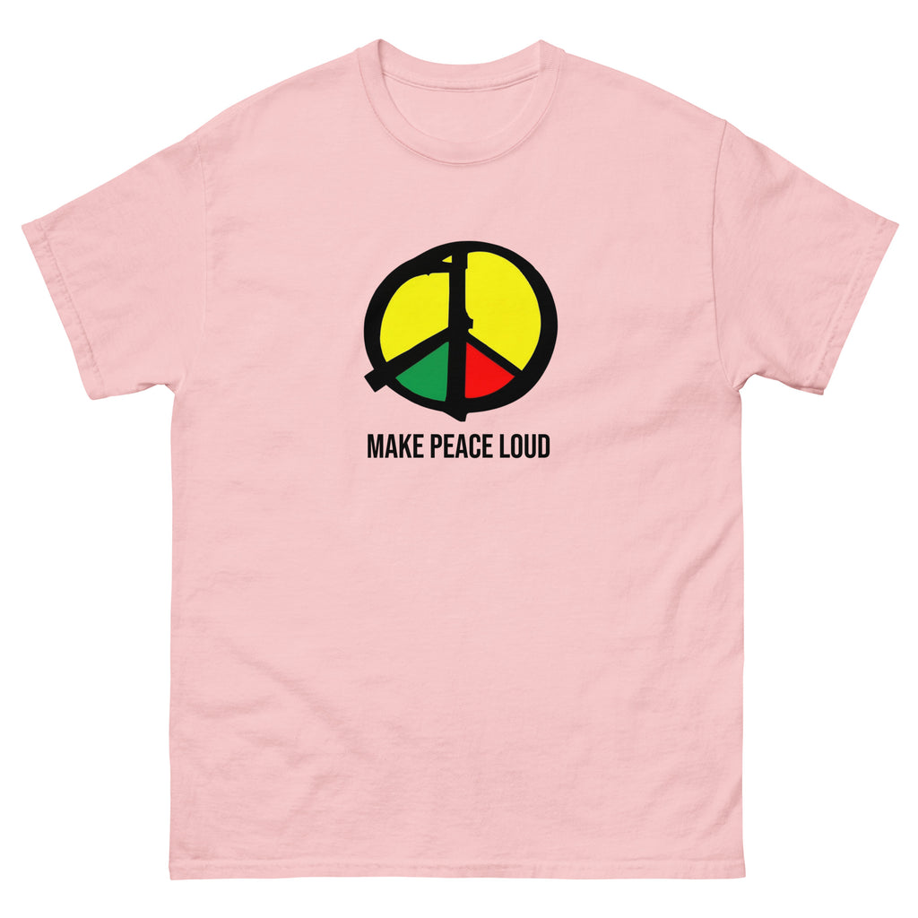 Entdecke das „Make Peace Loud“-Shirt: starkes Peace‑Design, klare Botschaft, hochwertige Qualität. Perfekt für Aktivismus, Alltag und Social Media.

