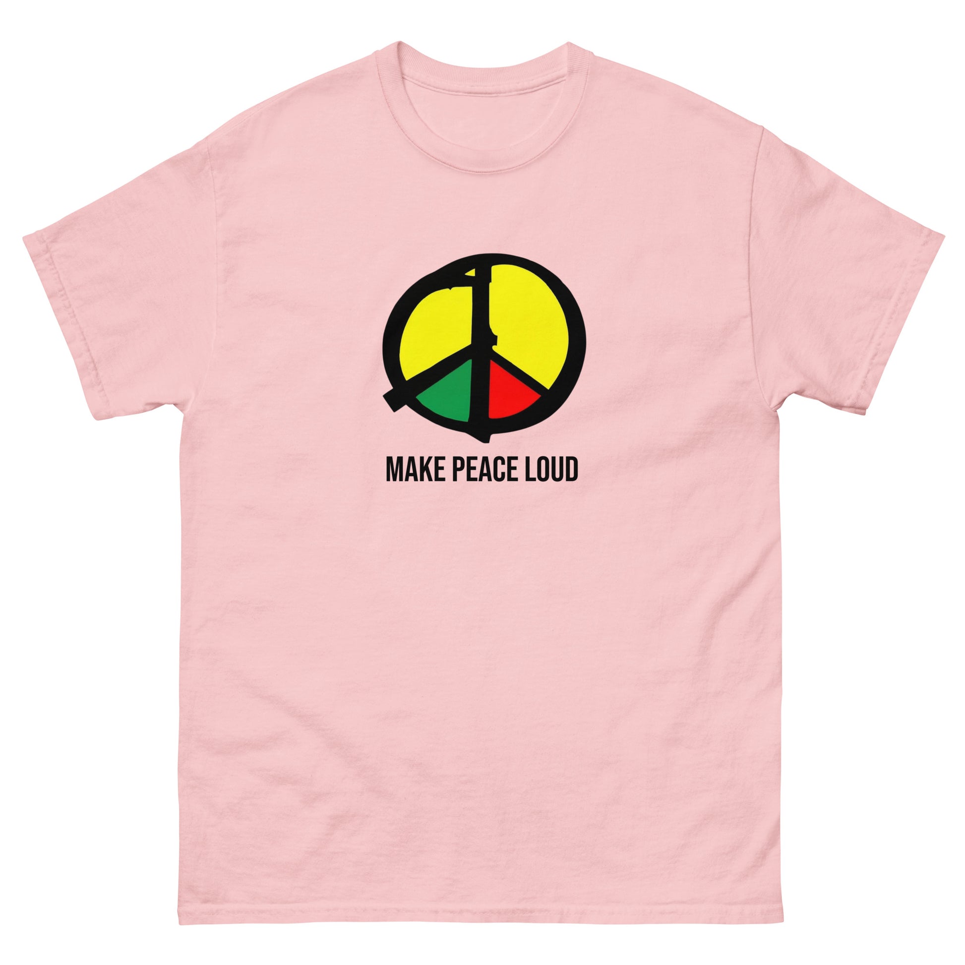 Entdecke das „Make Peace Loud“-Shirt: starkes Peace‑Design, klare Botschaft, hochwertige Qualität. Perfekt für Aktivismus, Alltag und Social Media.

