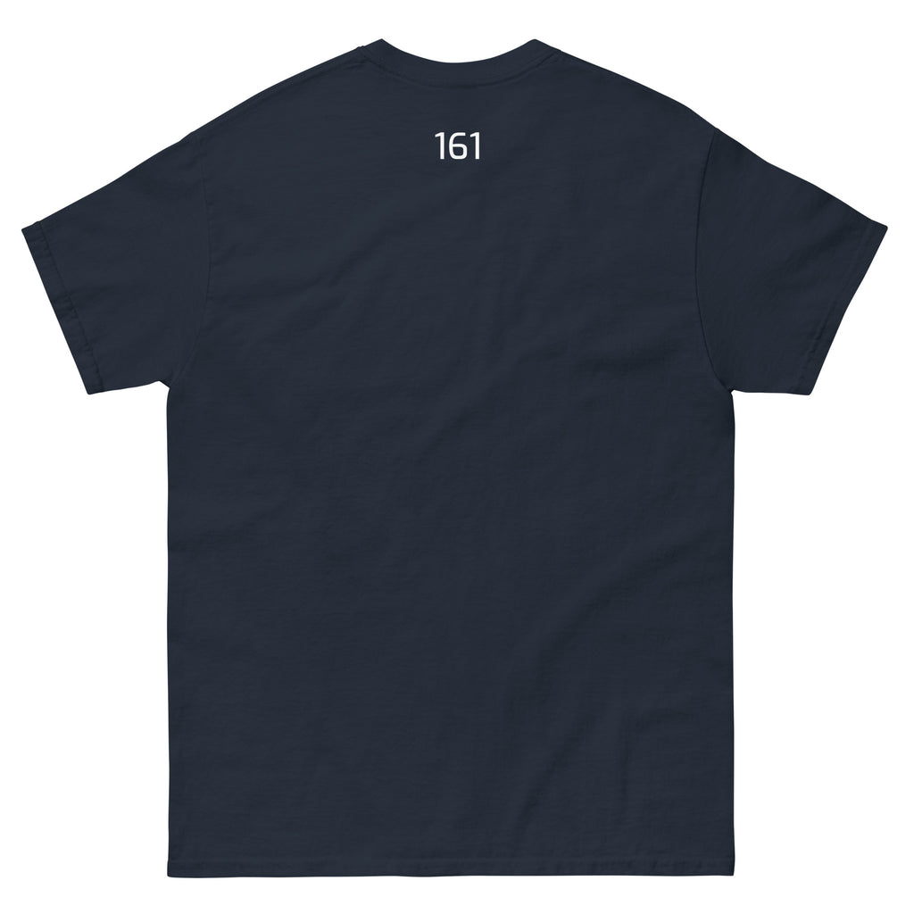 Navy: Unisex T‑Shirt Freiheit 161 in Navy – Statement Shirt mit Frontprint Freiheit

