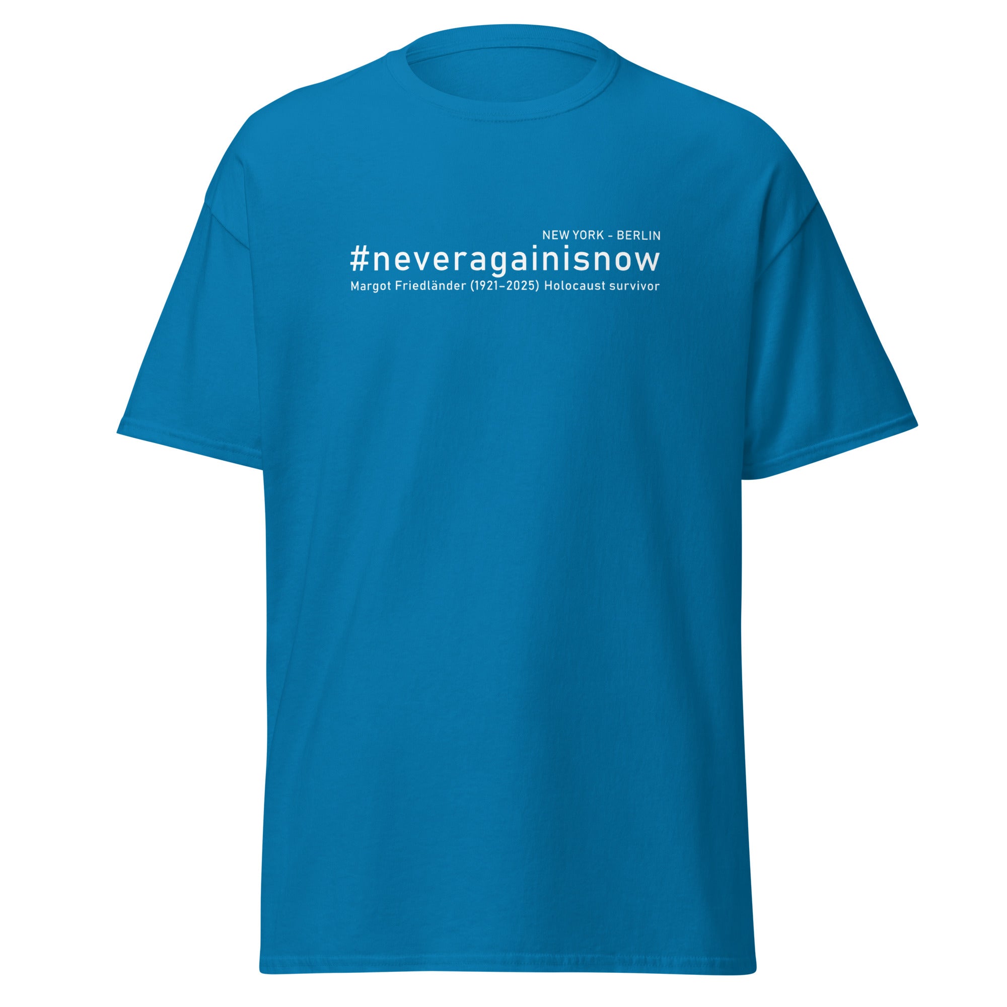 Robustes Unisex T Shirt NO NEVERAGAINISNOW aus Gildan Heavy Cotton. 