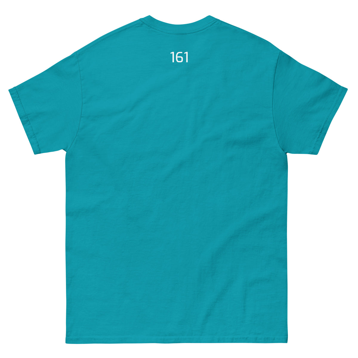 Tropical Blue: Unisex T‑Shirt Freiheit 161 in Tropical Blue – Statement Shirt mit Frontprint Freiheit
