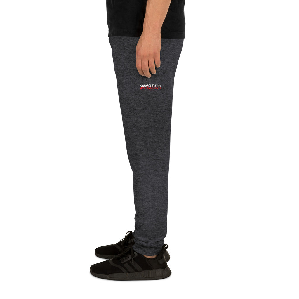 „Unisex‑Jogginghose Siamo tutti antifascisti in Graumit weiß‑rotem Print“

