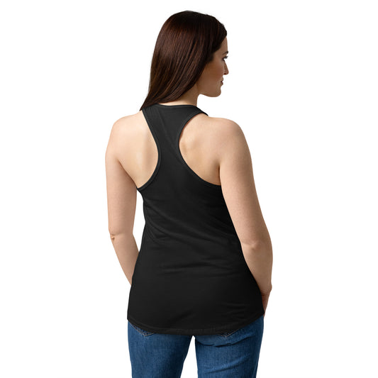Racerback-Tanktop für Damen Siamo tutti antifacisti Frontprint Ansicht Rücken