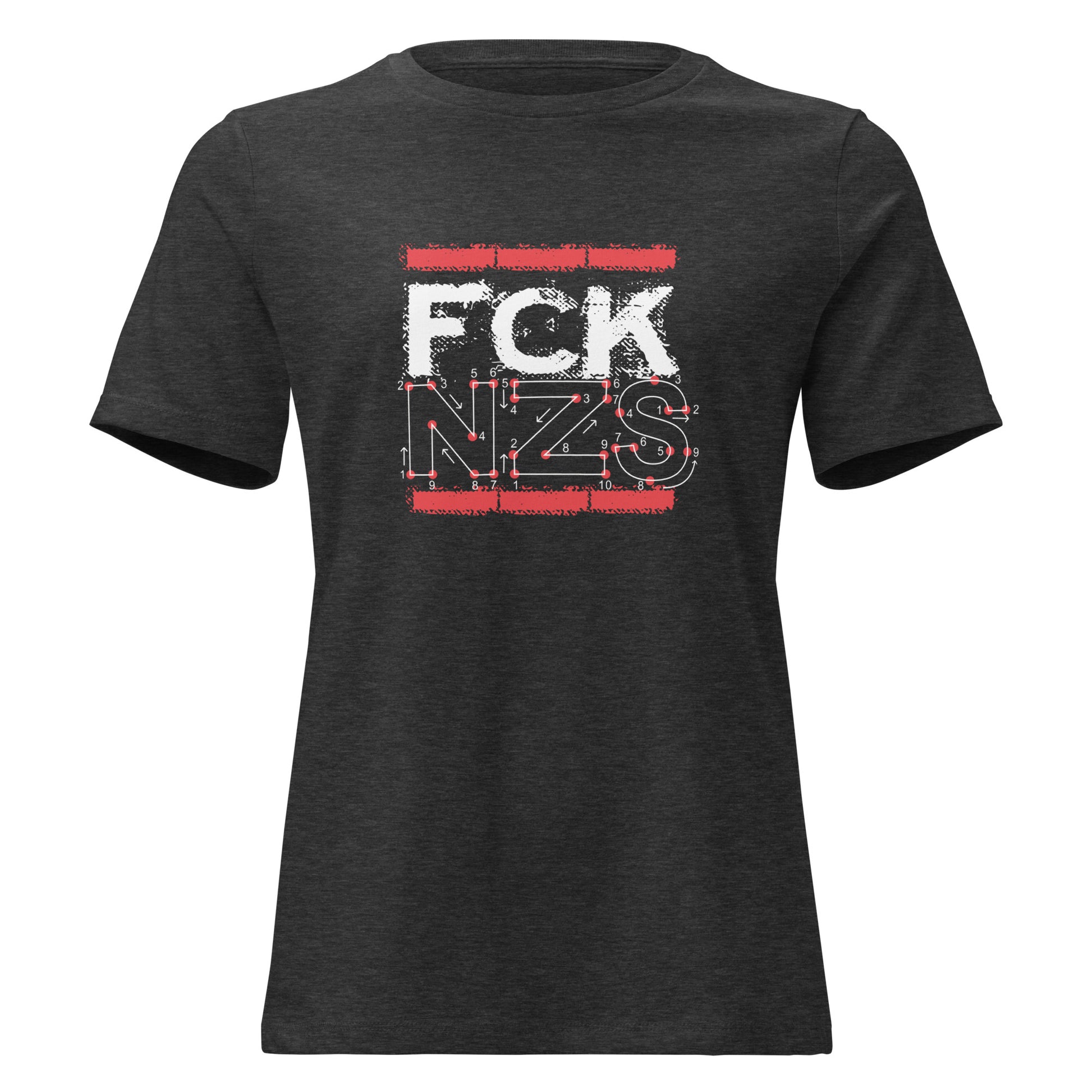 FCK NZS Damen T‑ShirtZahlenbild Retro Vintage


