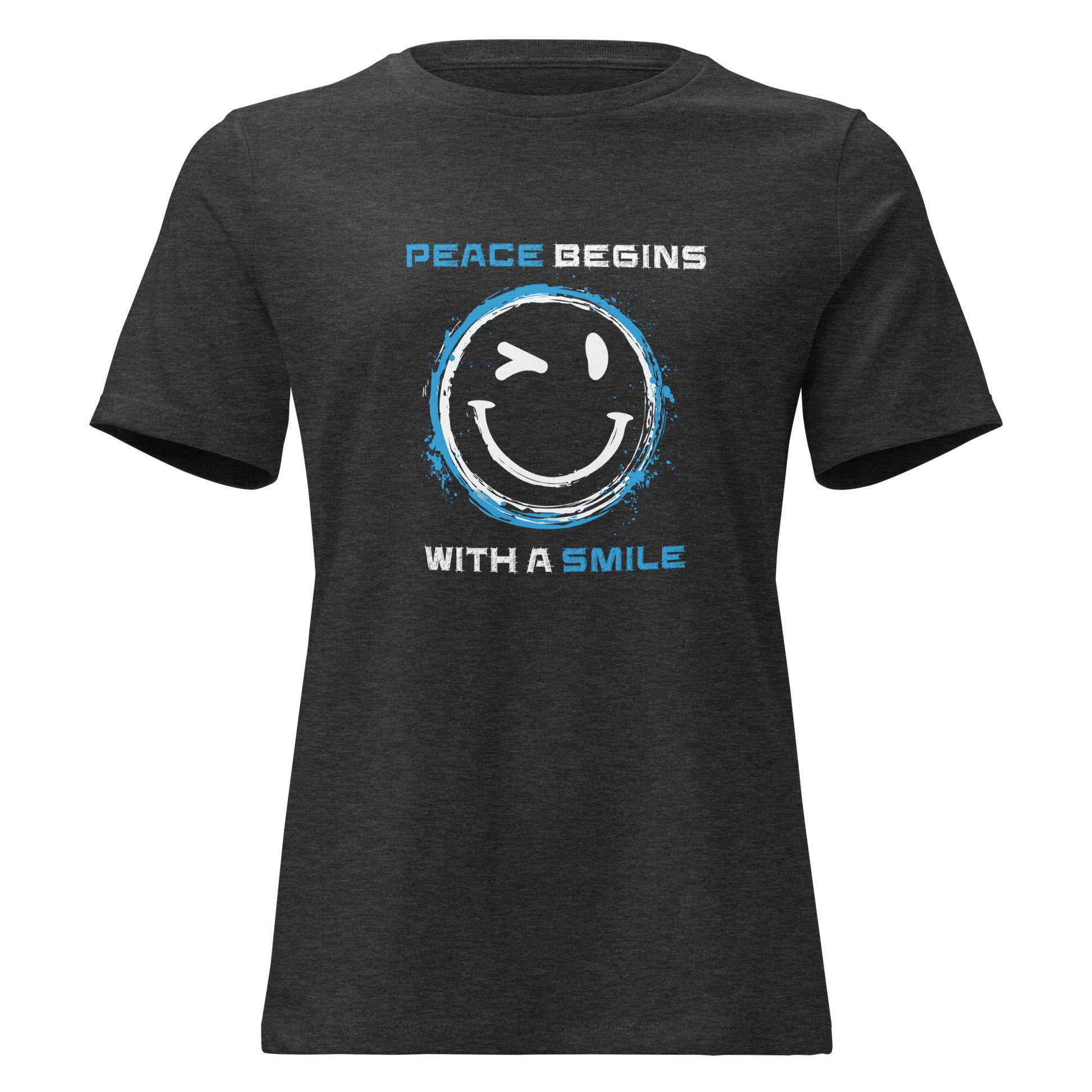 Statement T‑Shirt für Damen mit positivem Peace‑Zitat