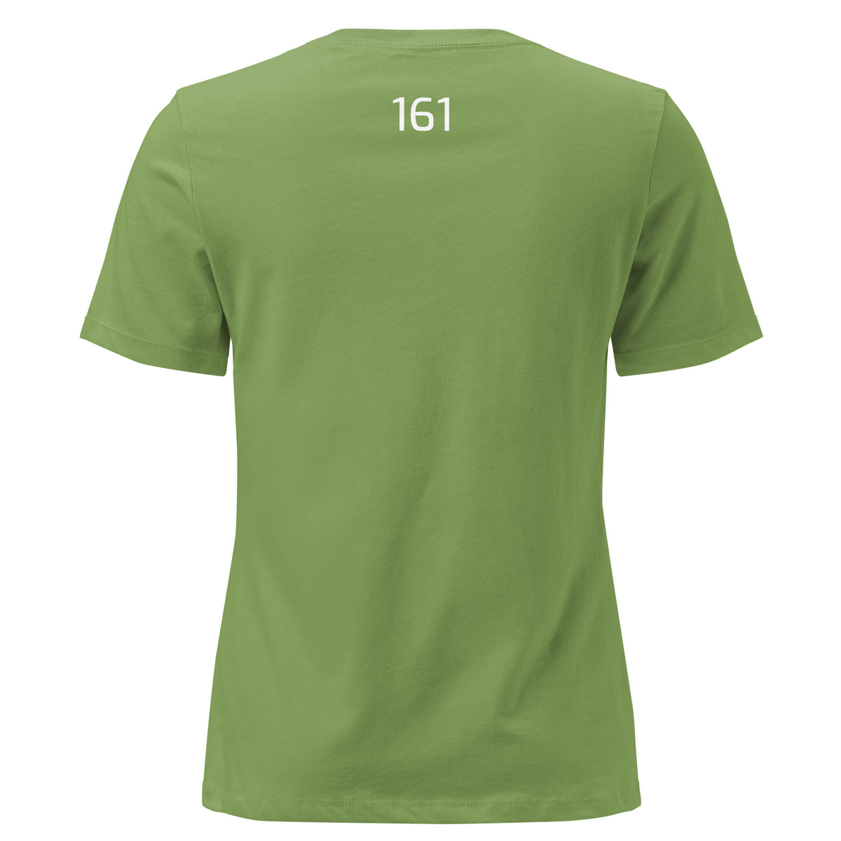 Damen T‑Shirt Freiheit 161 in Blattgrün – Lockeres Statement Shirt mit Freiheit Frontprint

