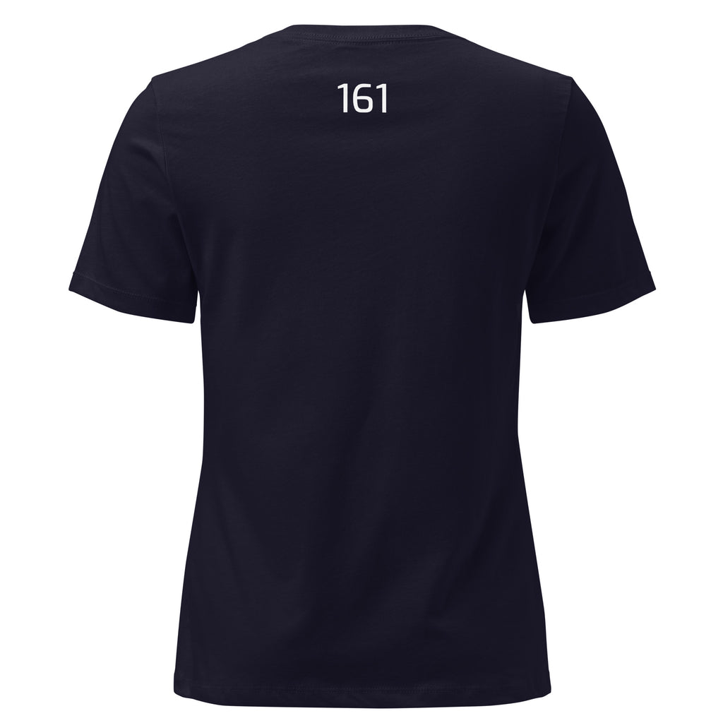 Damen T‑Shirt Freiheit 161 in Schwarz – Lockeres Statement Shirt mit Freiheit Frontprint

