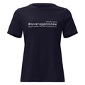 Navy #neveragainisnow Damen T Shirt mit Margot Friedländer Nennung

