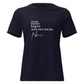 Inner Peace Damen T‑Shirt navy Statement

