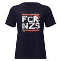FCK NZS Damen T‑Shirt navy Weihnachtsedition

