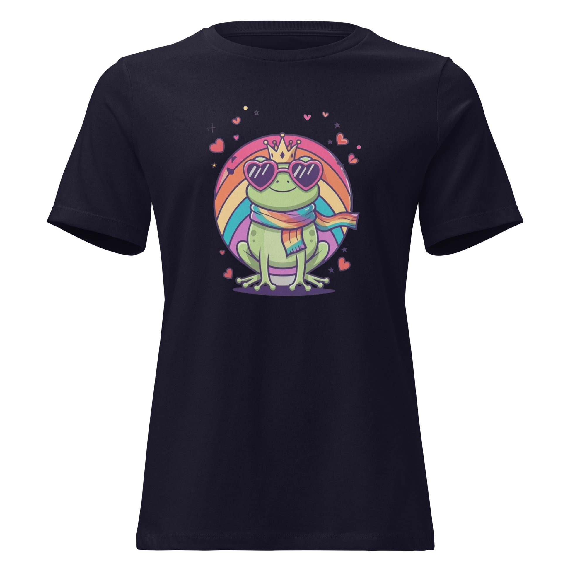 Damen T‑Shirt mit empowerndem Frosch‑Design für Vielfalt & Selbstliebe

