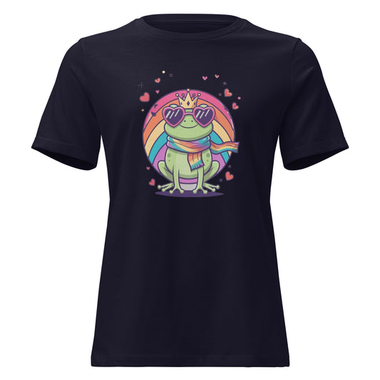 Damen T‑Shirt mit empowerndem Frosch‑Design für Vielfalt & Selbstliebe

